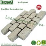 Interlocking hotel driveway mesh paver cobblestone mat