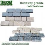 Interlocking porphyry mix color edging garden stone