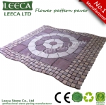 Flower pattern paving stone 